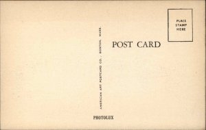 Manchester MA Town Hall Vintage Postcard