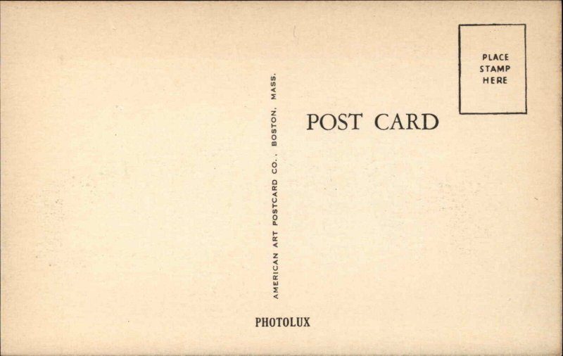 Manchester MA Town Hall Vintage Postcard