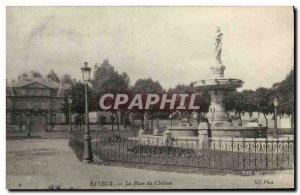 Old Postcard Bayeux The Chateau Square