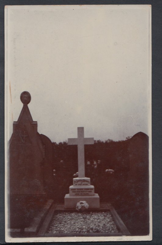 Death Postcard - Grave of Mary Thompson - Unknown Location  T151