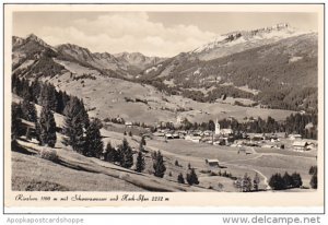 Austria Riezlern Mit Schwarzwasser und Hoch Ifen 1957 Real Photo