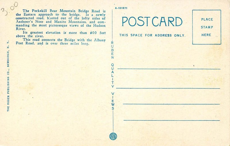 NY - Bear Mountain Bridge and Highway