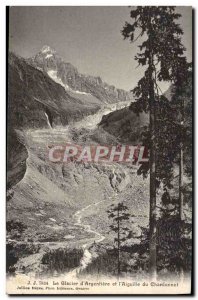 Old Postcard The d & # 39Argentieres glacier and & # 39aiguille Chardonnet