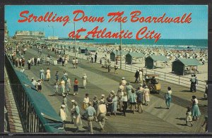 New Jersey, Atlantic City - Strolling Down The Boardwalk - [NJ-186]