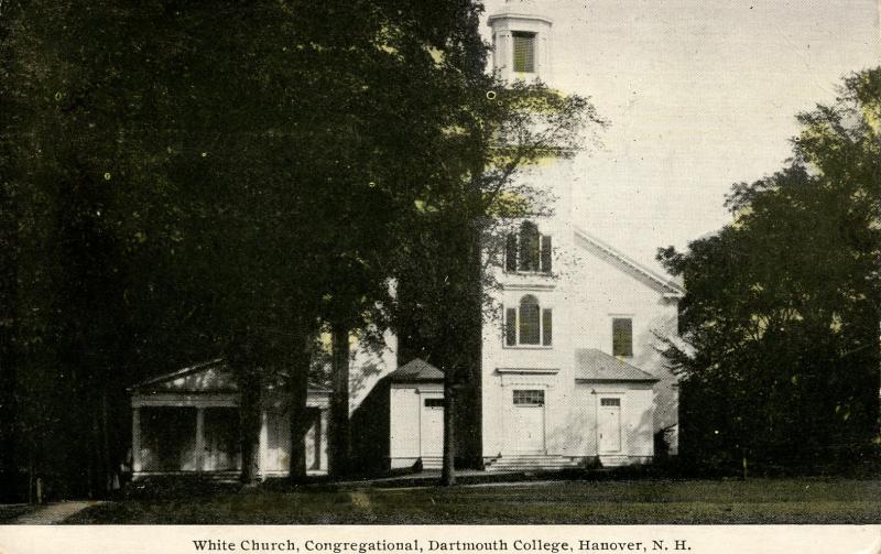 NH - Hanover. Dartmouth College, White Church, Congregational