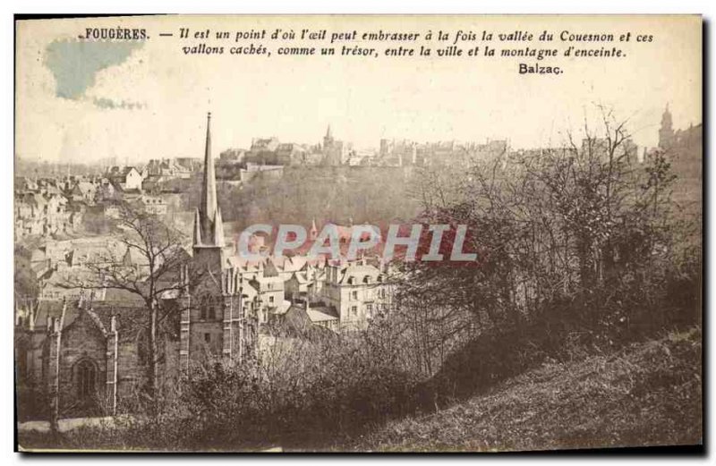 Old Postcard Fougeres