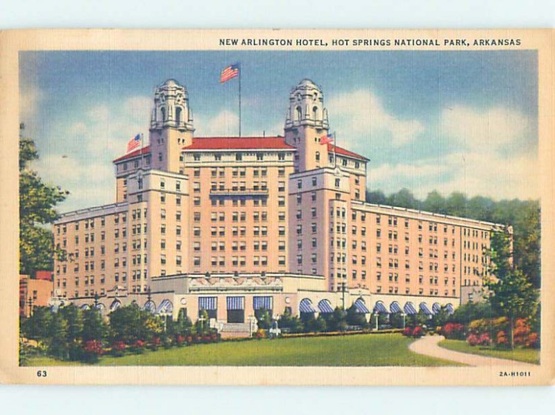 Linen HOTEL SCENE Hot Springs National Park Arkansas AR AE1649