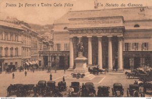 Genova , ITALY, 1900-10s ; Piazza De Ferrari e Teatro Carlo Felice