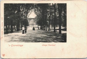 Netherlands The Hague Den Haag Lange Voorhout Vintage Postcard 04.14