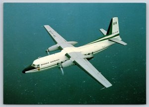 Airplane Postcard Nigeria Airlines Airways Fokker F27 Mk200 5N-AAW FU12