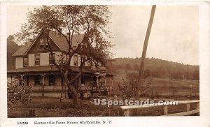 Hortonville Farm House - New York NY Postcard