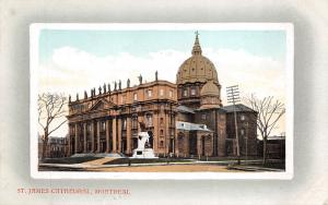 Montreal Canada c1910 Postcard St. James Cathedral  