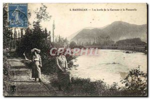 Old Postcard Barbazan The Banks of the Garonne Gateway