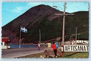 Gaspe Nord Quebec Canada Postcard Impressive View at Mont St. Pierre c1950's