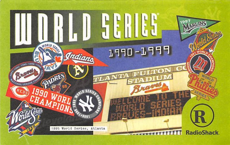 World Series Champions Radio Shack Baseball Unused 