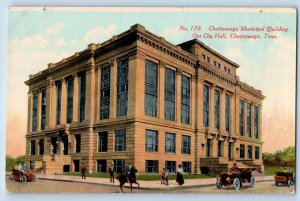 Chattanooga Tennessee Postcard Chattanooga Municipal Building Roadside c1910's