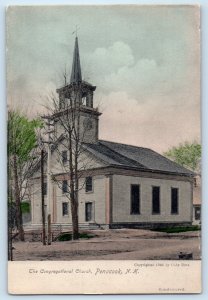 c1905 Penacook New Hampshire NH Vintage Postcard Congregational Church Building