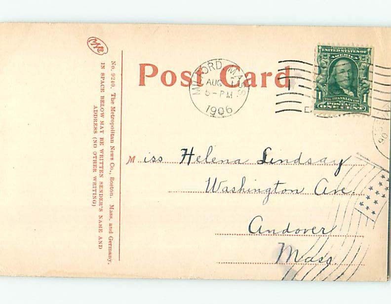 Divided-Back HIGH SCHOOL Milford Massachusetts MA k0758