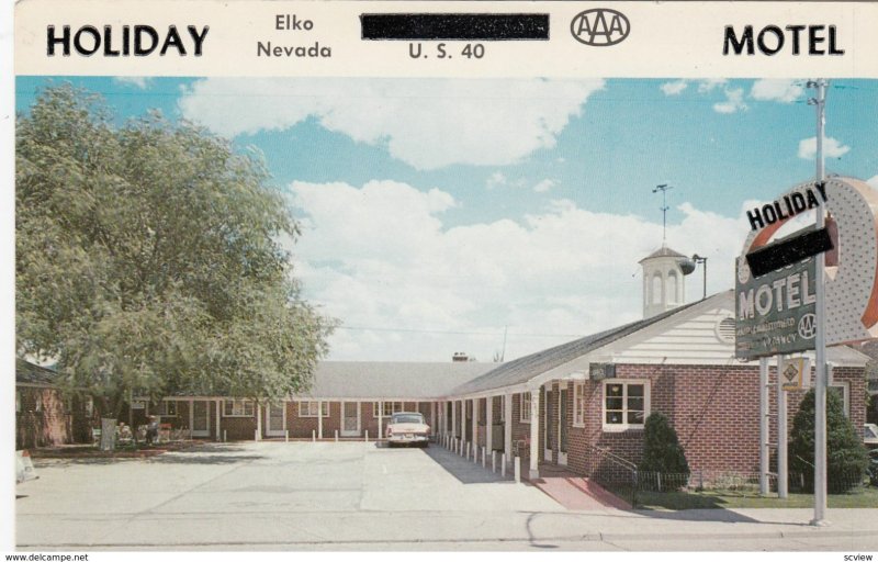 ELKO , Nevada, 1950-60s ; Holiday Motel