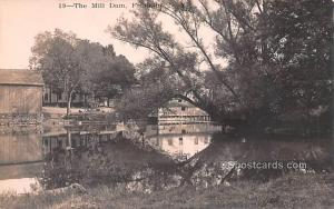 The Mill Dam Franklin NY 1908