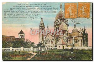 Old Postcard Paris Montmartre Basilica