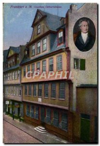 Old Postcard Frankfurt A M goethes Geburtshaus