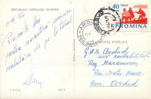 Romania Constanta postcard fishing topical stamp