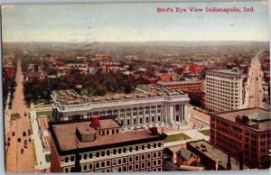 Aerial View, Indianapolis Indiana Majestic Pub c1911 Vintage Postcard M26