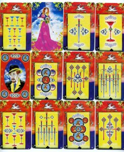 498292 Deck of tarot 77 cards in box Russian publisher