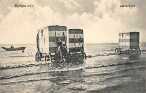 Badgezicht - Zandvoort Netherlands Beach Scene Dutch c1910s Vintage Postcard