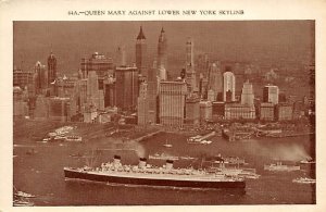 Queen Mary Cunard Line Ship Unused 