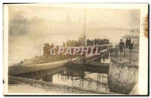 PHOTO CARD Boat War Submarine