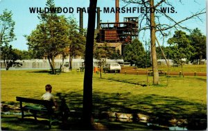 Wildwood Park Marshfield Wisconsin WI Station Wagon Postcard VTG UNP Vintage 