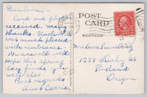 Postcard Mount Shasta California CA Moonlight Mountains 1907 DB View