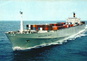 STS Nedlloyd Delft Cargo Ship Vintage Postcard BS17