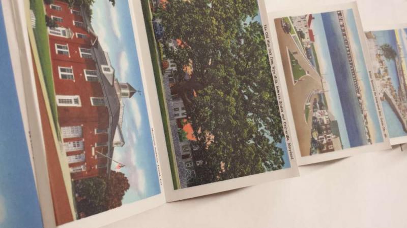 Souvenir Folder Foldout Del Mar Va Peninsula Beach Antique Postcards K26470