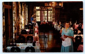 LASSEN NATIONAL PARK, CA California ~ DINING ROOM Manzanita Lodge 1959  Postcard