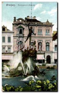 Old Postcard Bremen Teichmann & # 39s Brunnen