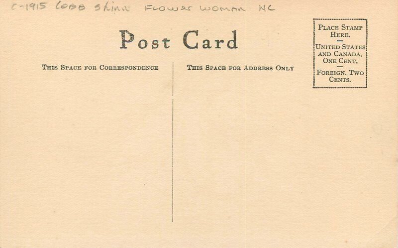 C-1915 Cobb Shinn Flower Woman hand colored Postcard 22-7240 