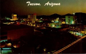 Arizona Tucson Skyline At Night