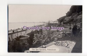 tq2257 - Suffolk - Early View of Spa Gardens &  Promenade, Felixstowe - Postcard