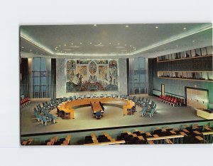Postcard Security Council Chamber, United Nations Headquarters, New York