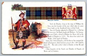 Scotland  Clan Dundas  Clan Tartan  Postcard  c1915