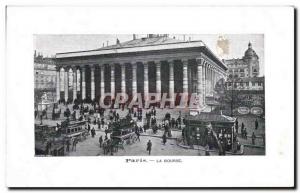 Old Postcard Paris Bourse