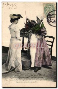 Old Postcard En Provence Marseille Type a fish suit Folklore