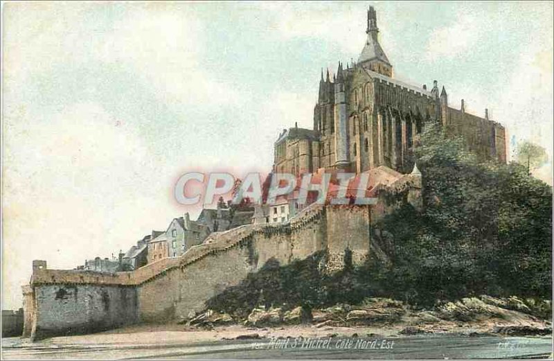 Old Postcard Mont St Michel Cote Nord Est