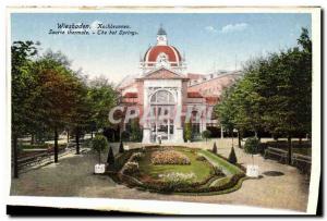 Old Postcard Wiesbaden Kochbrunnen