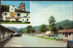 West Virginia WHEELING Motel Fort Henry and Restaurant older cars - Chrome