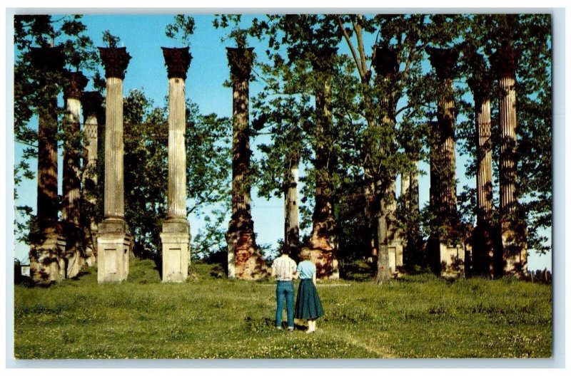 c1960's Ruins Of Windsor Scene Lorman Mississippi MS Unposted Vintage Postcard