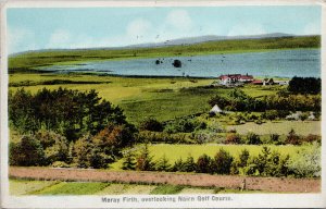Moray Firth overlooking Nairn Golf Course Scotland c1946 ETW Dennis Postcard F90